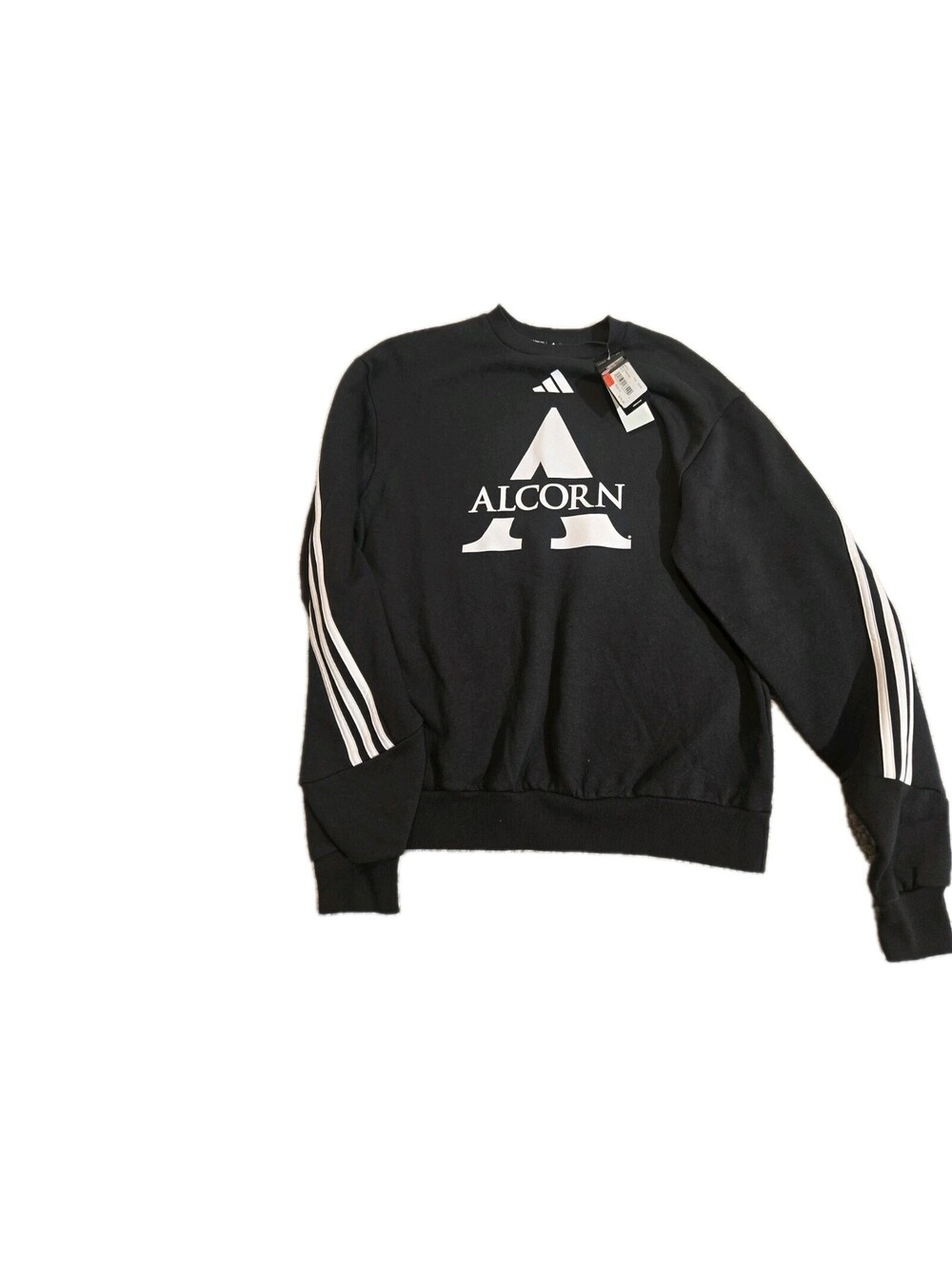Adidas + Alcorn Sweatshirt Nwt Mens 3 Stripe Crew Black Sz M
